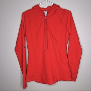 #202 Adidas by Stella McCartney Orange Half Zip with Hood
